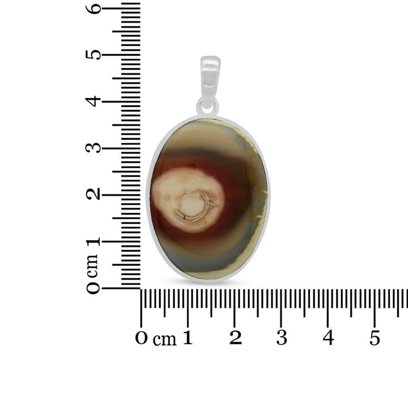 Imperial Jasper Sterling Silver Pendant - Oval