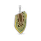 Imperial Jasper Sterling Silver Pendant - Free Form Crystal