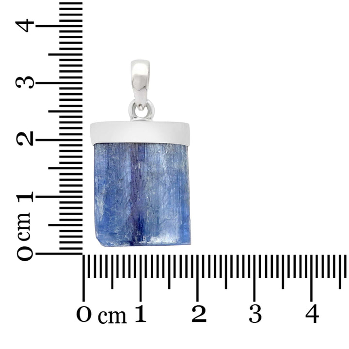 Raw Blue Kyanite Sterling Silver Pendant