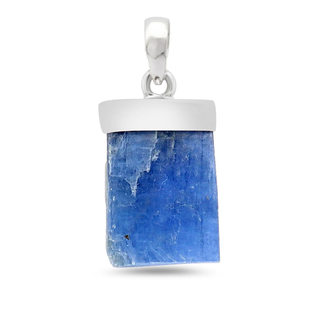 Raw Blue Kyanite Sterling Silver Pendant