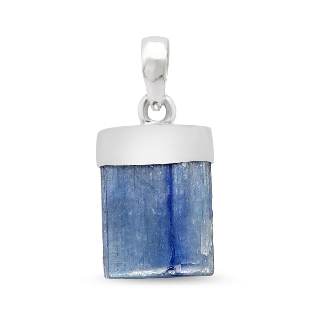 Raw Blue Kyanite Sterling Silver Pendant