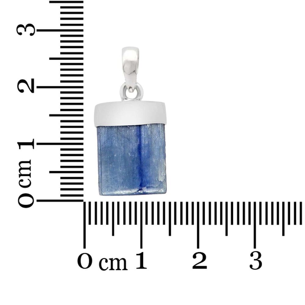 Raw Blue Kyanite Sterling Silver Pendant