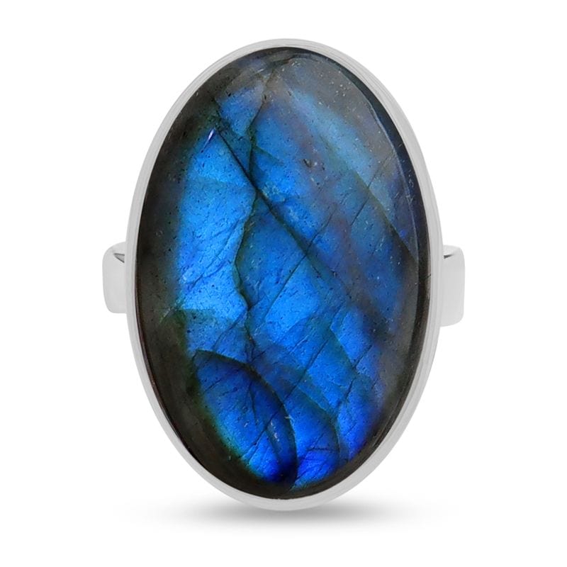 Labradorite Sterling Silver Adjustable Ring
