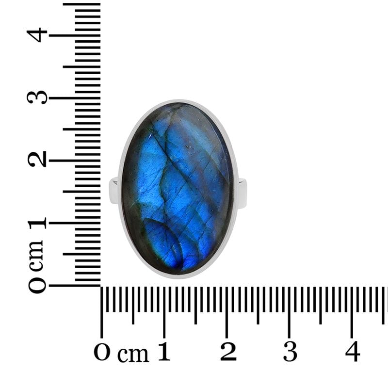 Labradorite Sterling Silver Adjustable Ring