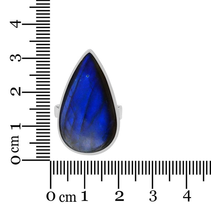 Labradorite Sterling Silver Adjustable Ring