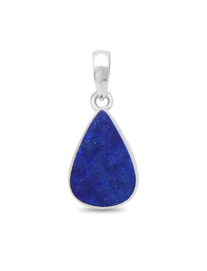 Lapis Lazuli Sterling Silver Pendant - Teardrop