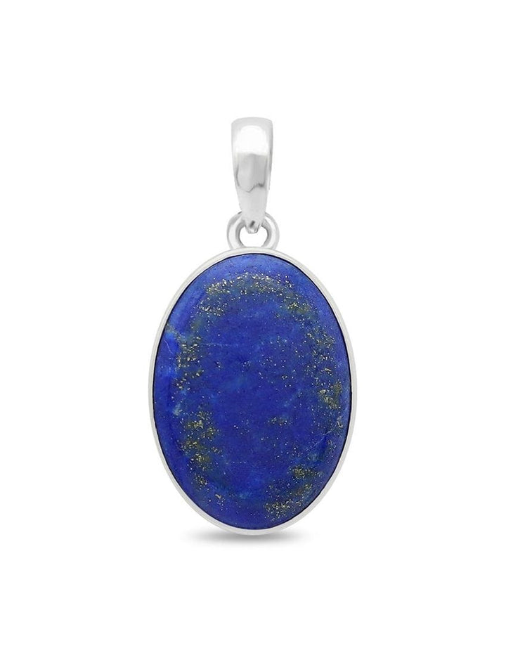 Lapis Lazuli Sterling Silver Pendant - Oval