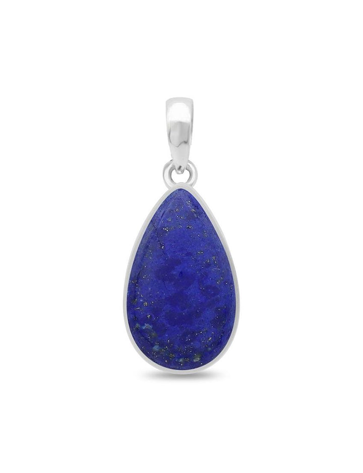 Lapis Lazuli Sterling Silver Pendant - Teardrop