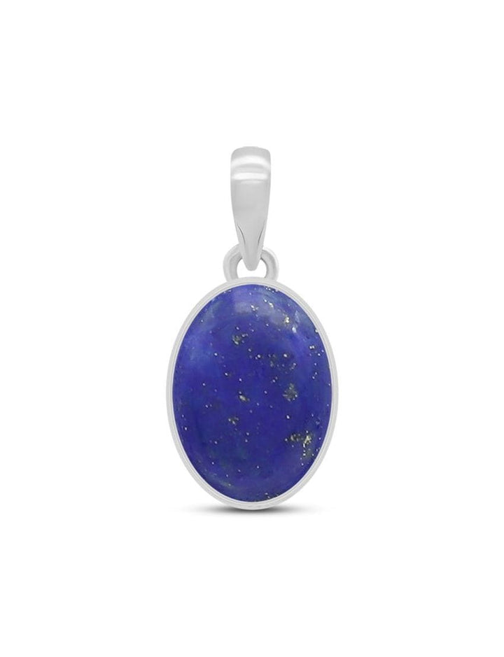 Lapis Lazuli Sterling Silver Pendant - Oval