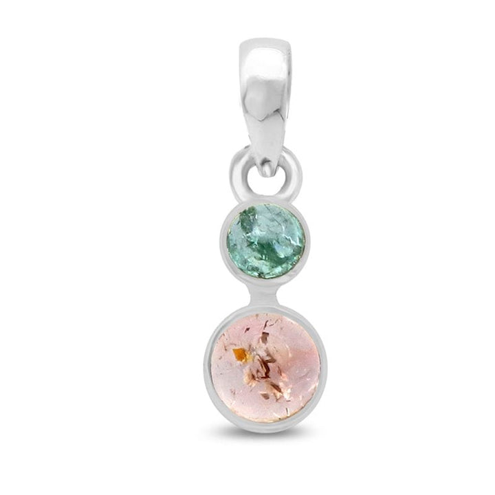 Watermelon Tourmaline Sterling Silver Pendant