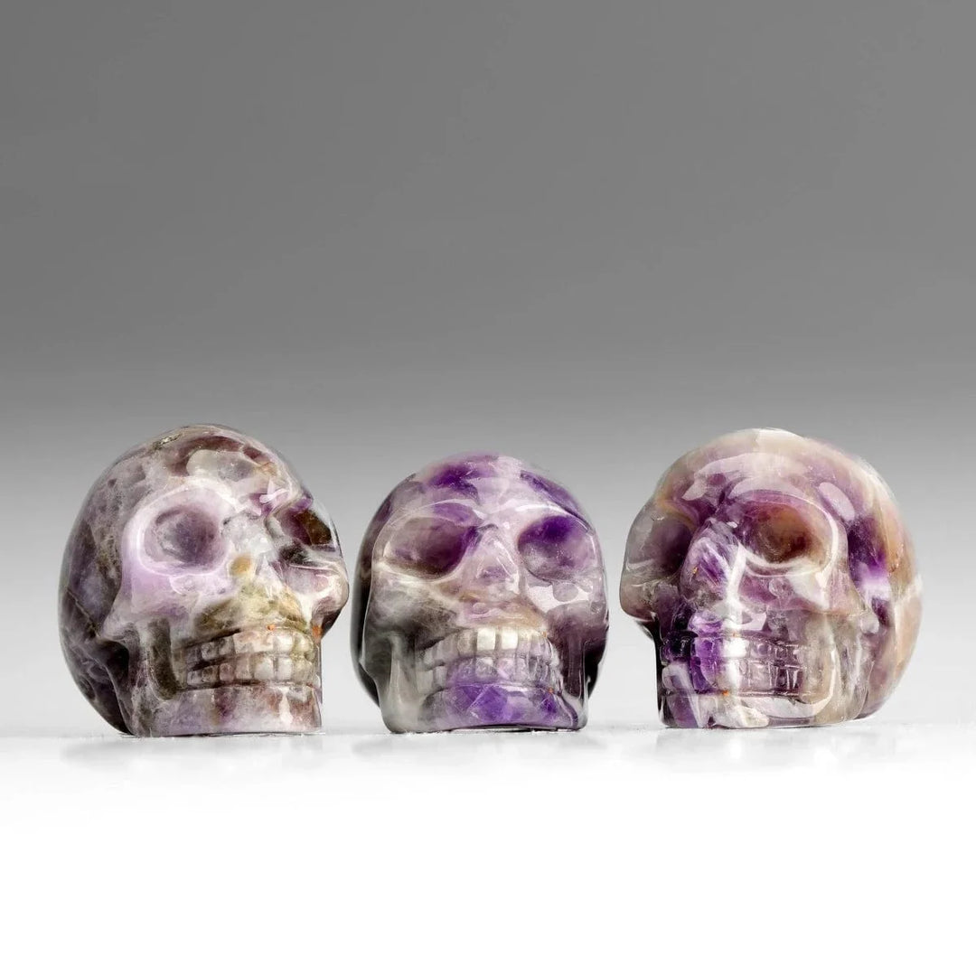 Chevron Amethyst Skull