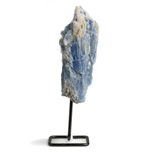 Raw Blue Kyanite Small Form on Pin Stand