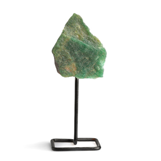 healing crystals: green aventurine on pin stand