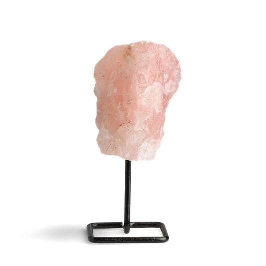 Rose Quartz Raw Small Form on Pin Stand