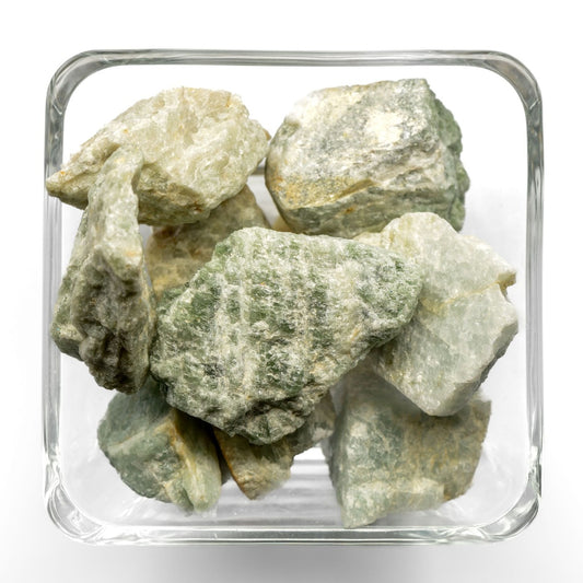 healing crystals: aquamarine raw tumbled stone