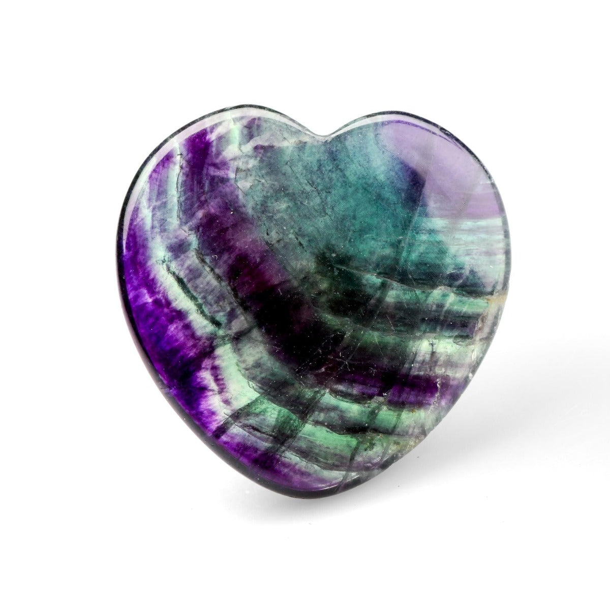 Fluorite Heart - Crystal Carving