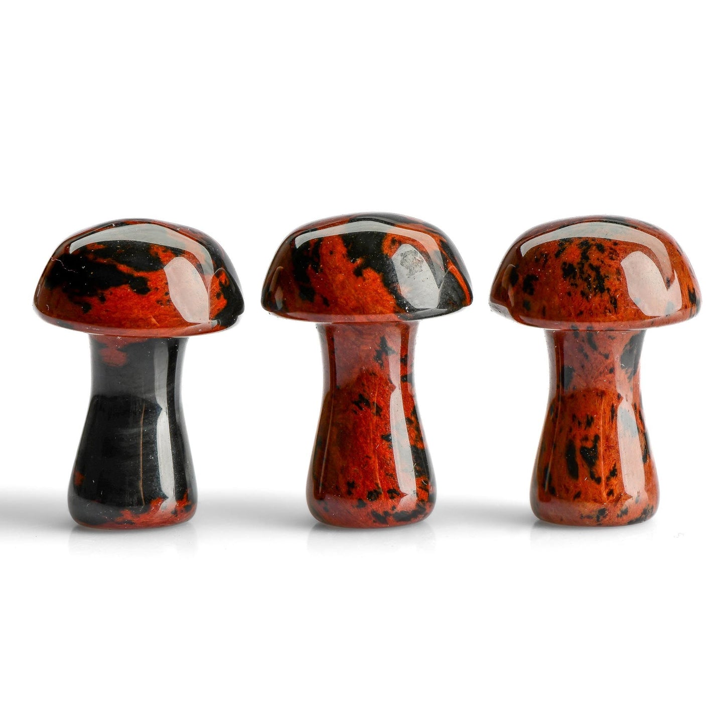 Mahogany Obsidian Crystal Carving - Mushroom - Ploished