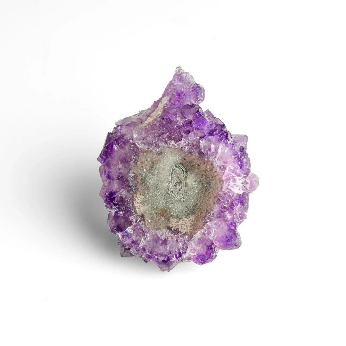 healing crystals: amethyst flower slice