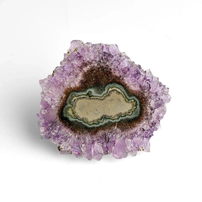 healing crystals: amethyst flower slice