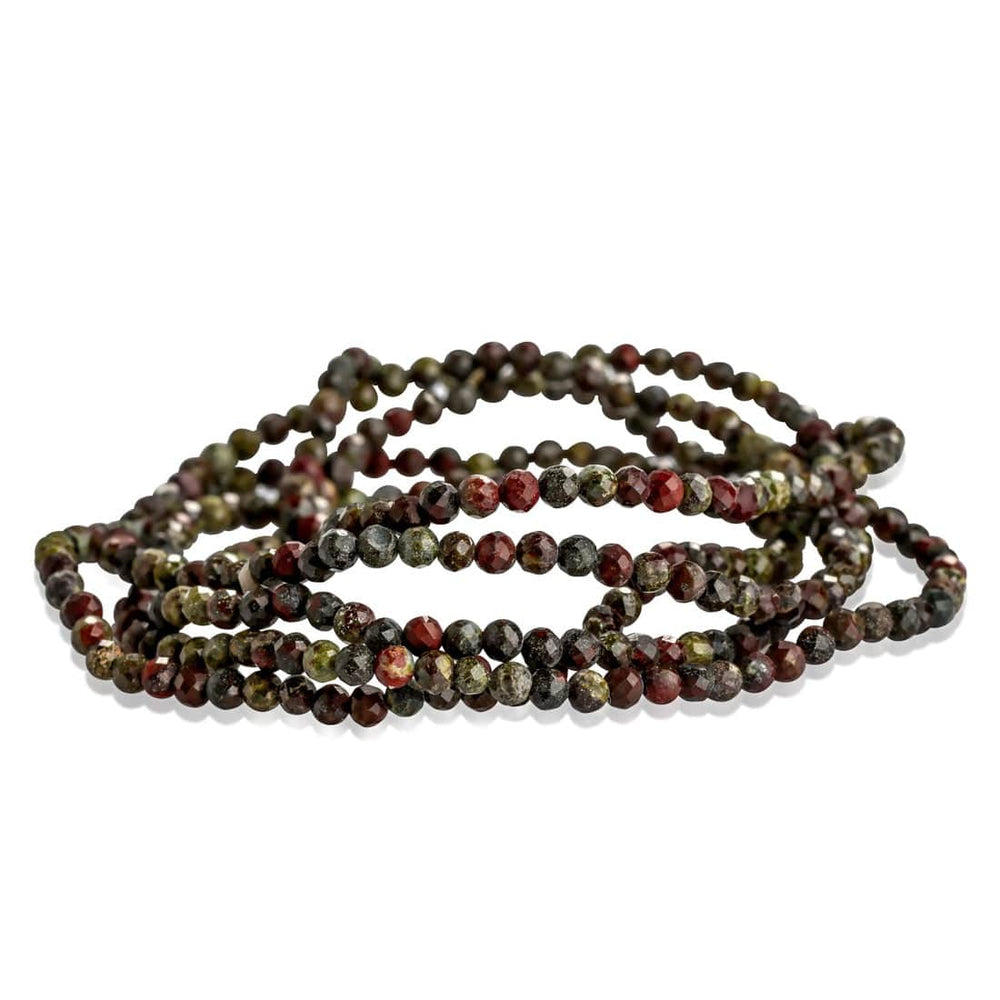 healing crystals: dragons blood beaded bracelet