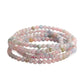 Morganite Beaded Bracelet - Small Beads - Polished