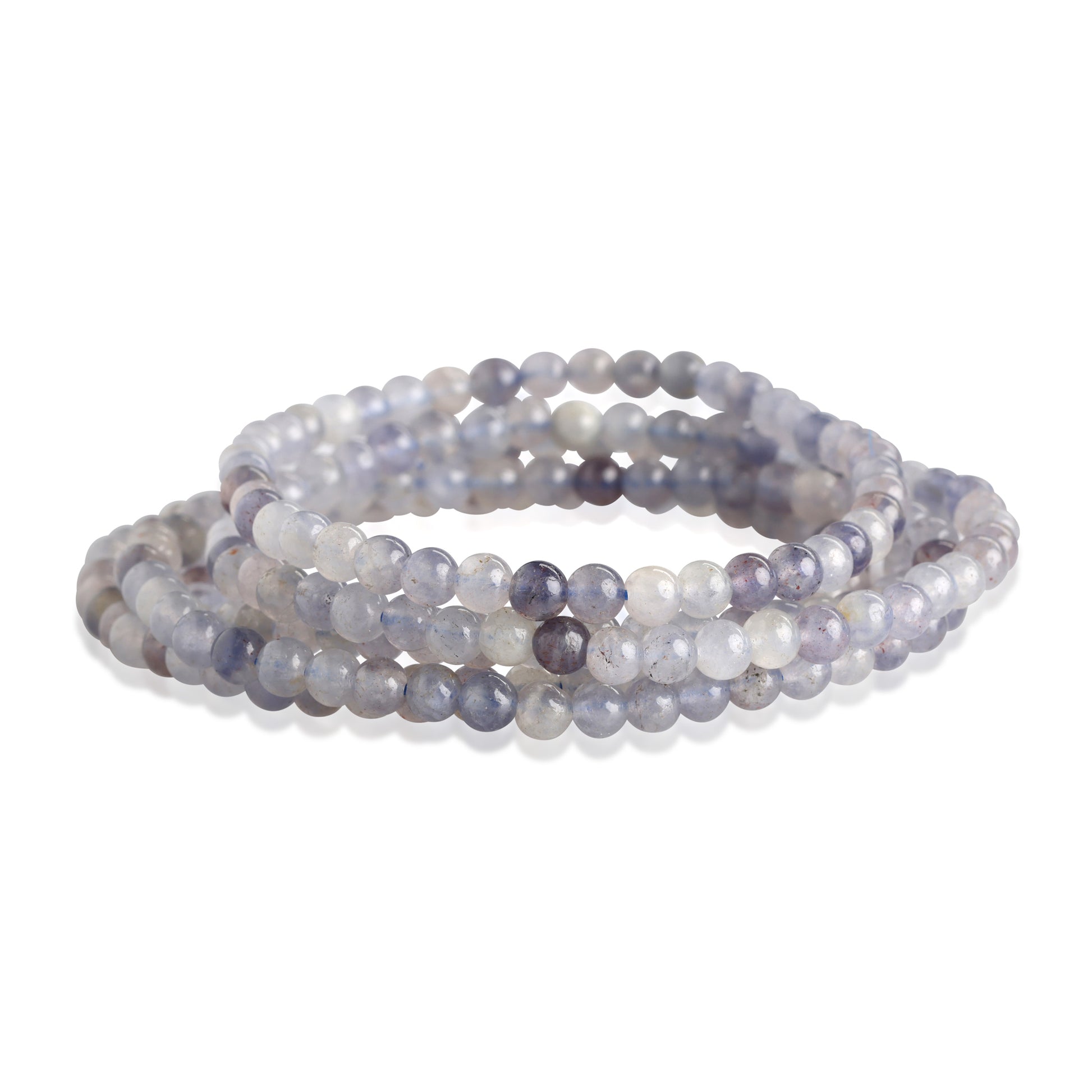 Iolite Beaded Bracelet - Small Polished Beads
