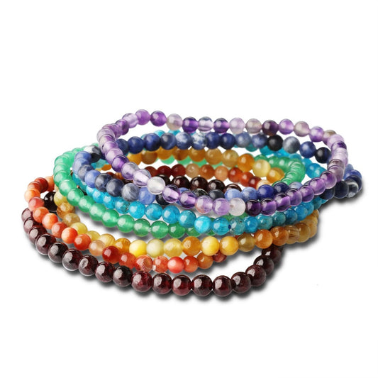 healing crystals: seven chakra bracelet bundle