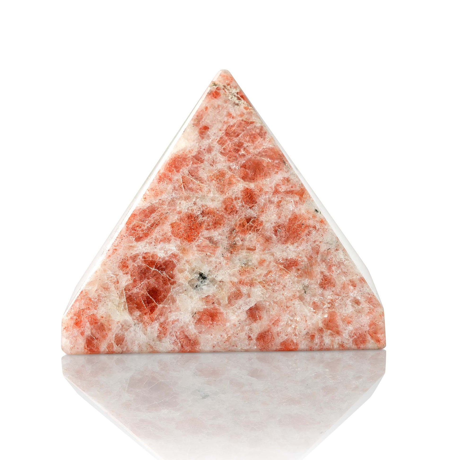 Sunstone Pyramid - Crystal Carving - Polished