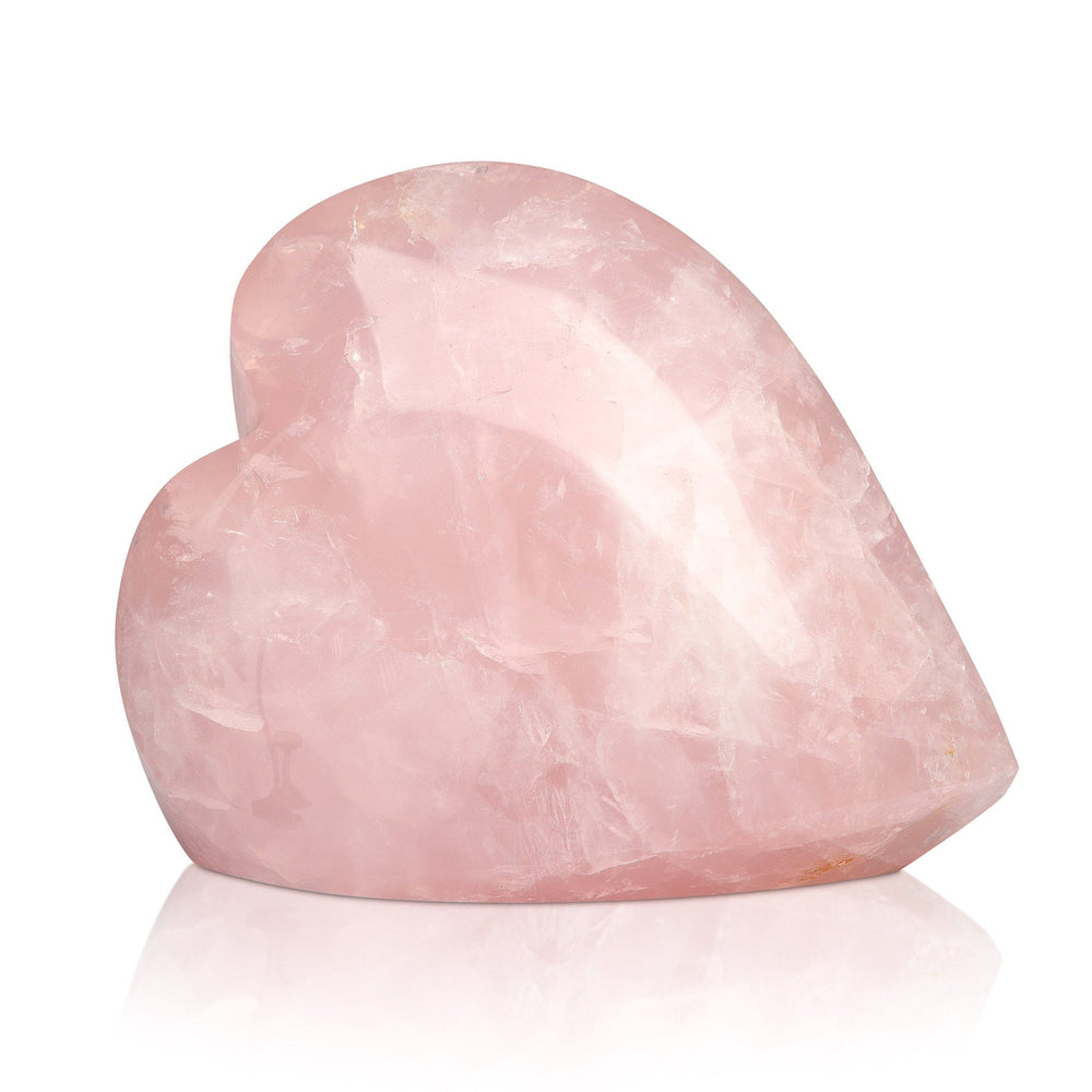 Rose Quartz Heart - Carved Crystal