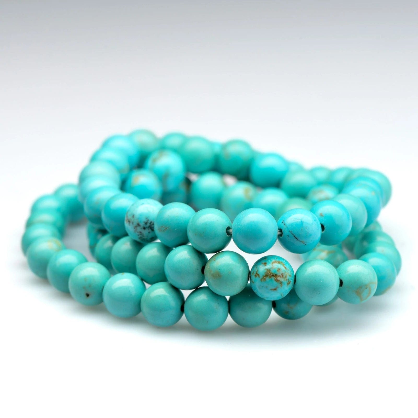 Turquoise Natural Stone Bracelet Natural Crystal Healing Bracelet  Gemstone Bracelet Beaded Bracelet Jewelry for Men 