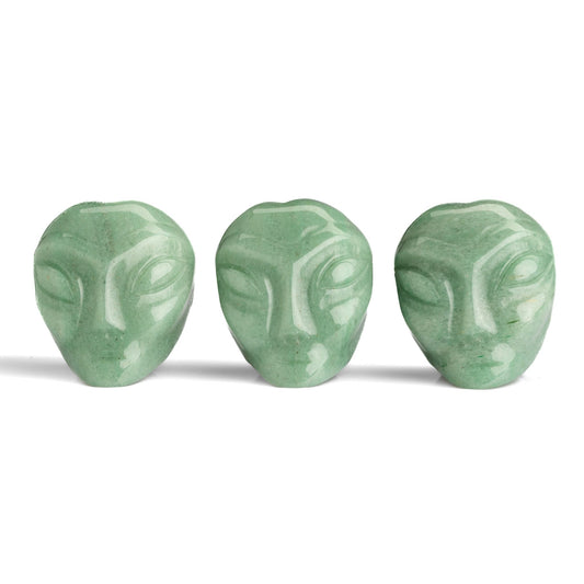 healing crystals: green aventurine alien crystal carving