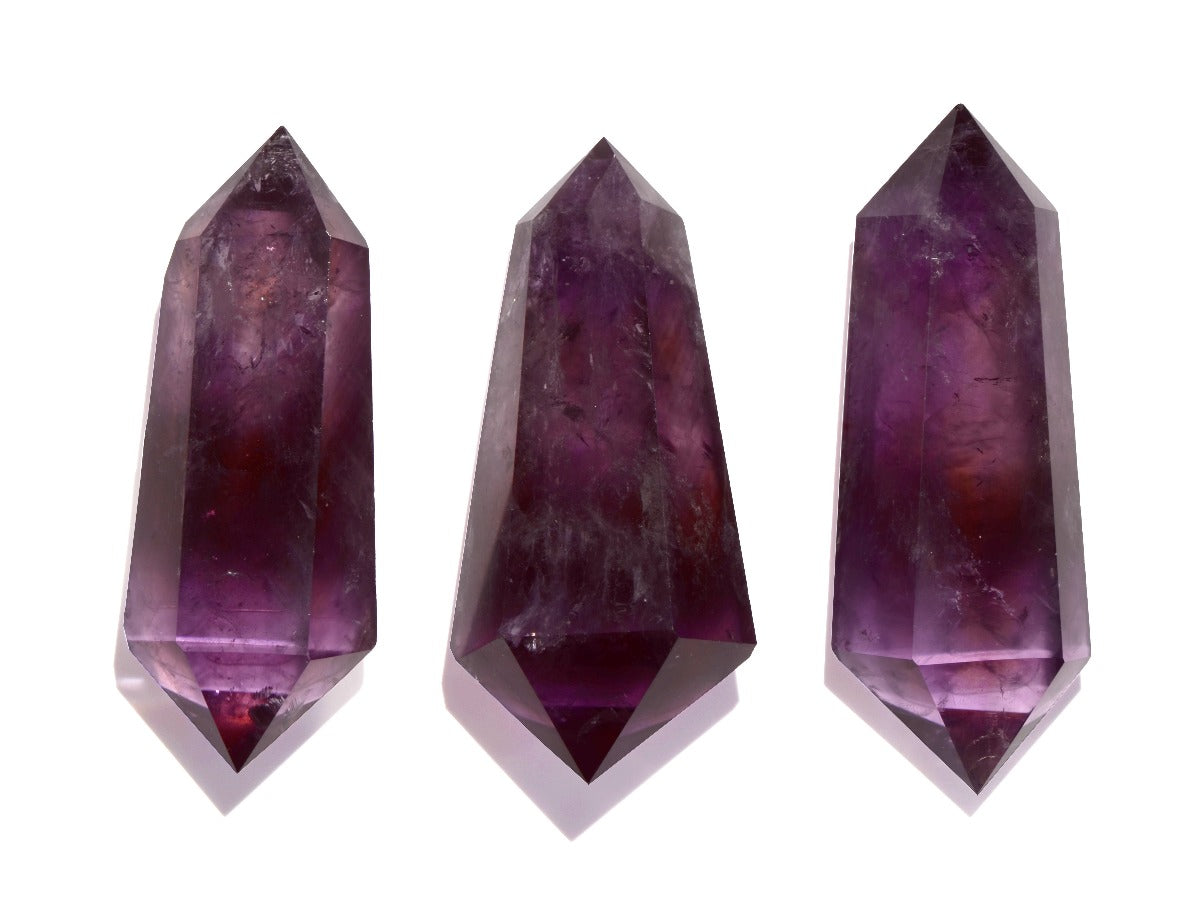 healing crystals: amethyst double terminated point
