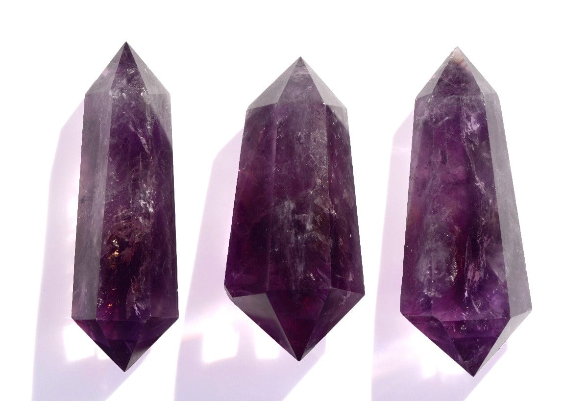 Amethyst double terminated crystal on matrix online from Kazakhstan | 5.1 x 3.2 x 3.4 cm