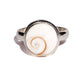 Shiva Shell Sterling Silver Ring - Round