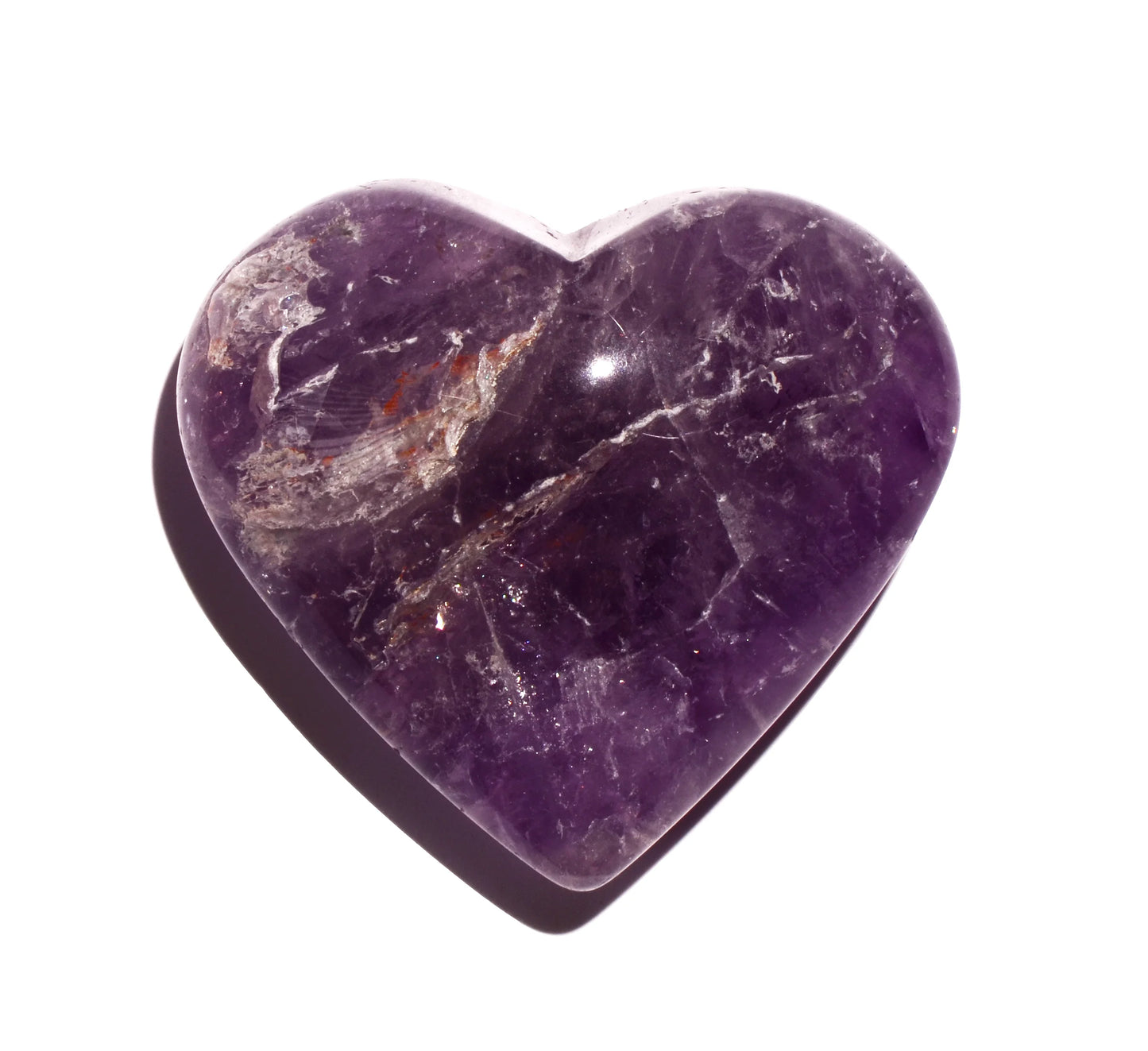 healing crystals: amethyst heart
