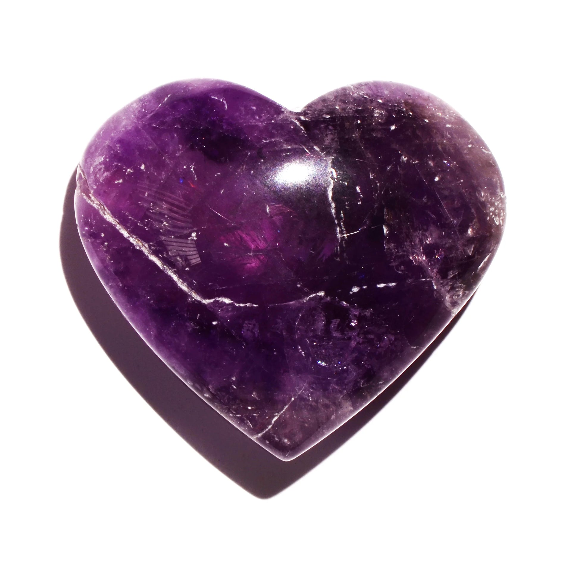 healing crystals: amethyst heart