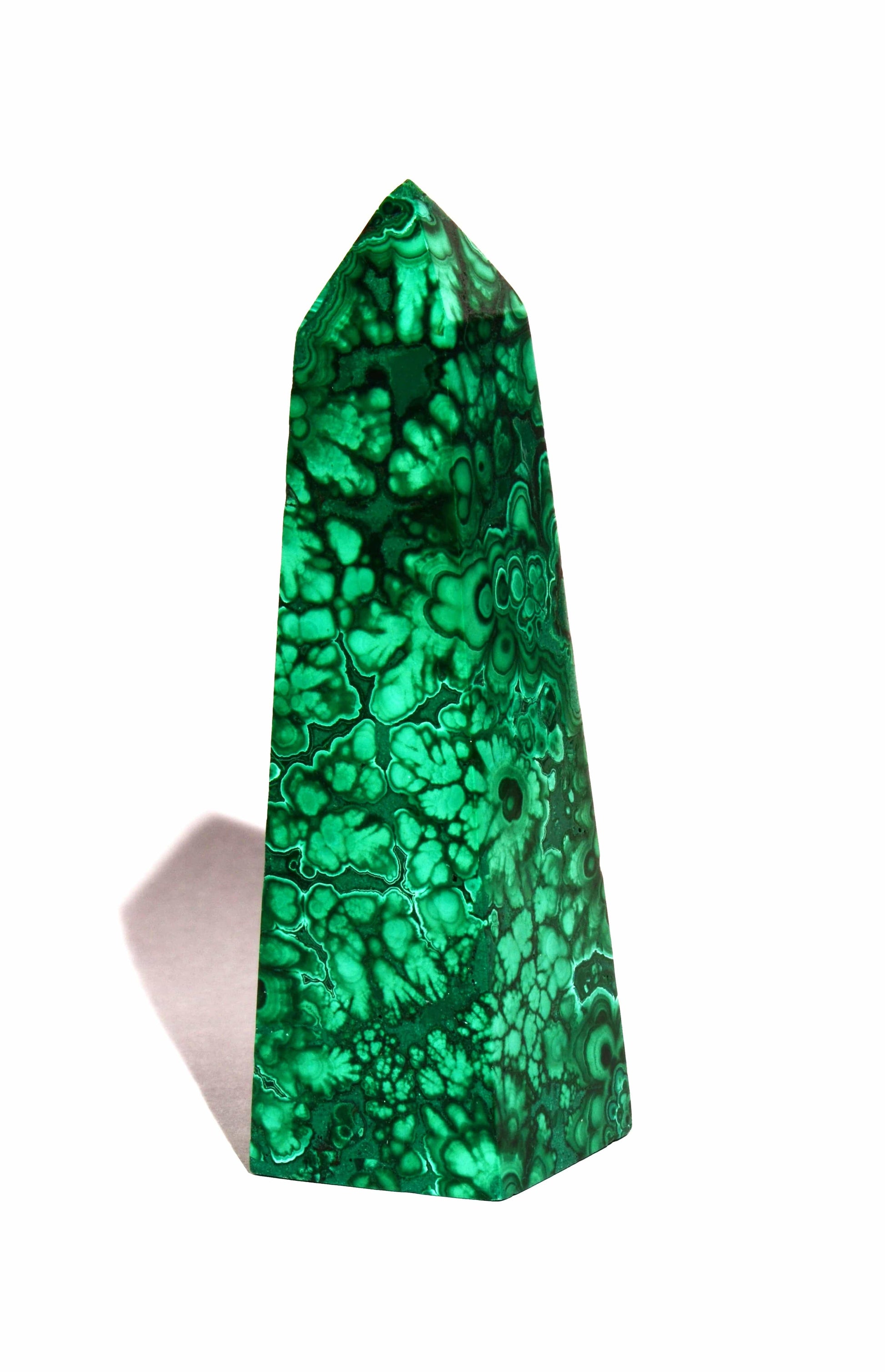 Malachite Obelisk - Polished