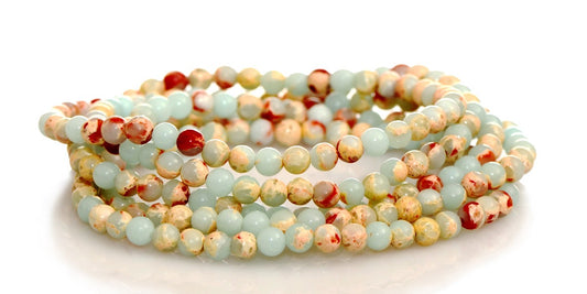 Imperial Jasper Beaded Bracelet - Small Beads
