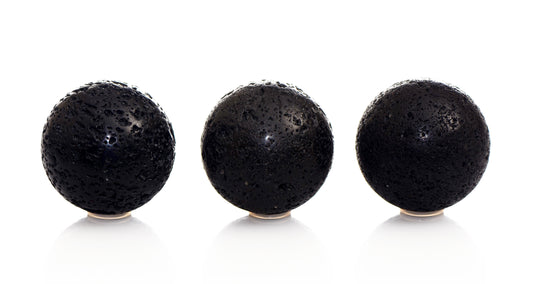 BlackLava Stone Sphere - Polished
