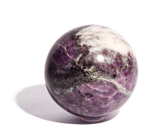 2.2 inch Garnet Sphere with Astrophyllite
