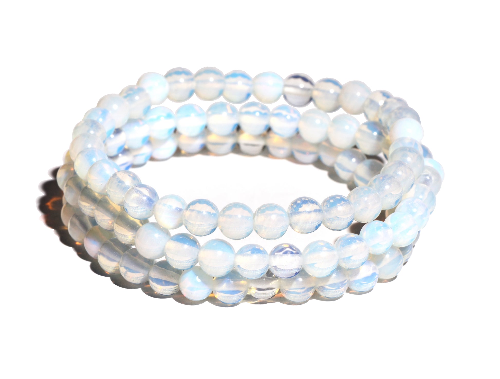 Opalite Beaded Bracelet - Small Beads - Polished
