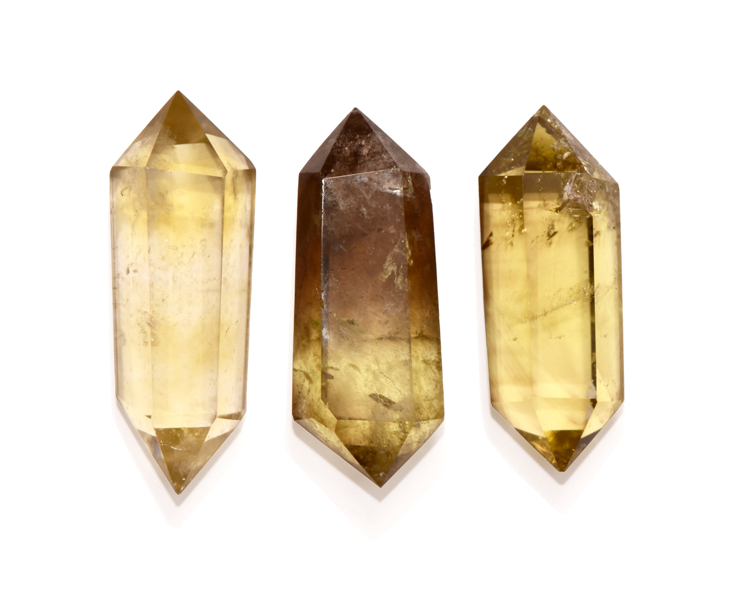 healing crystals: smoky citrine point - Double Terminated