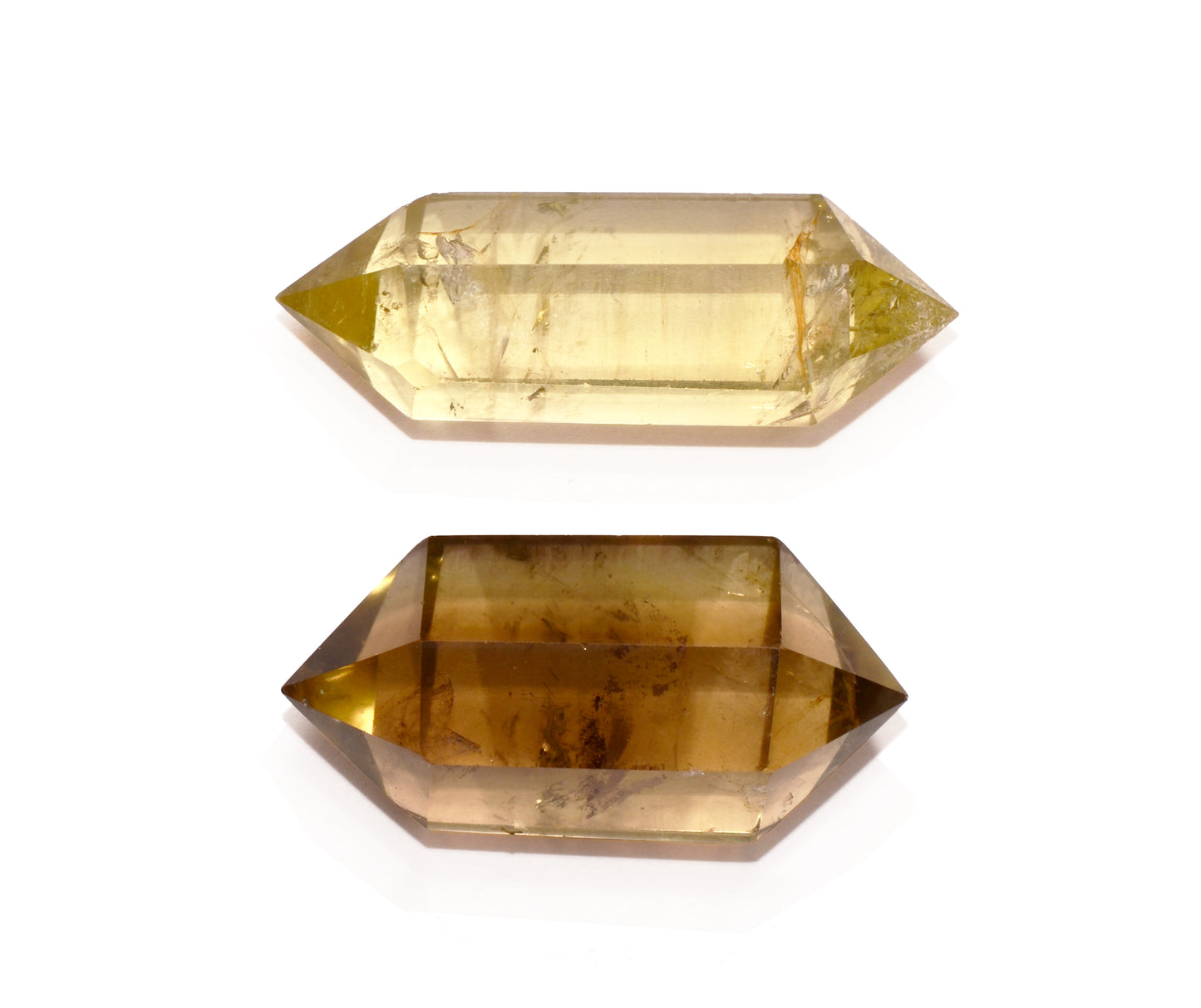 healing crystals: smoky citrine point - Double Terminated