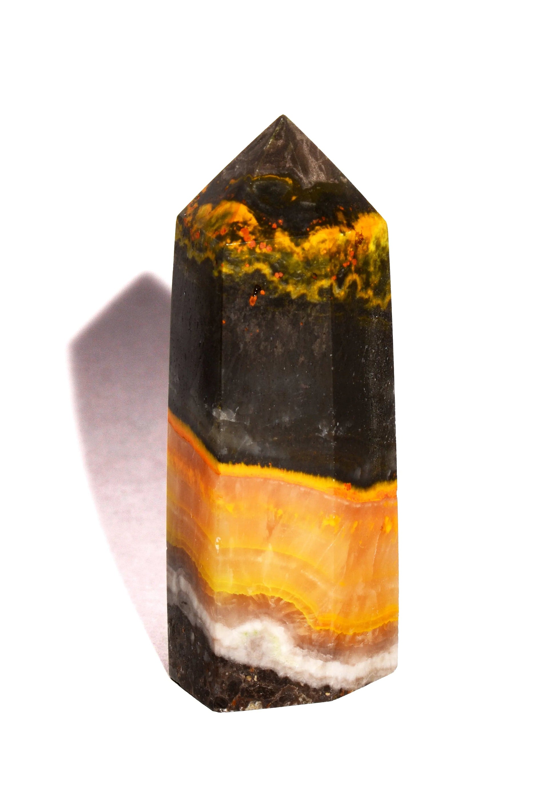 Bumble Bee Jasper - Point - Polished