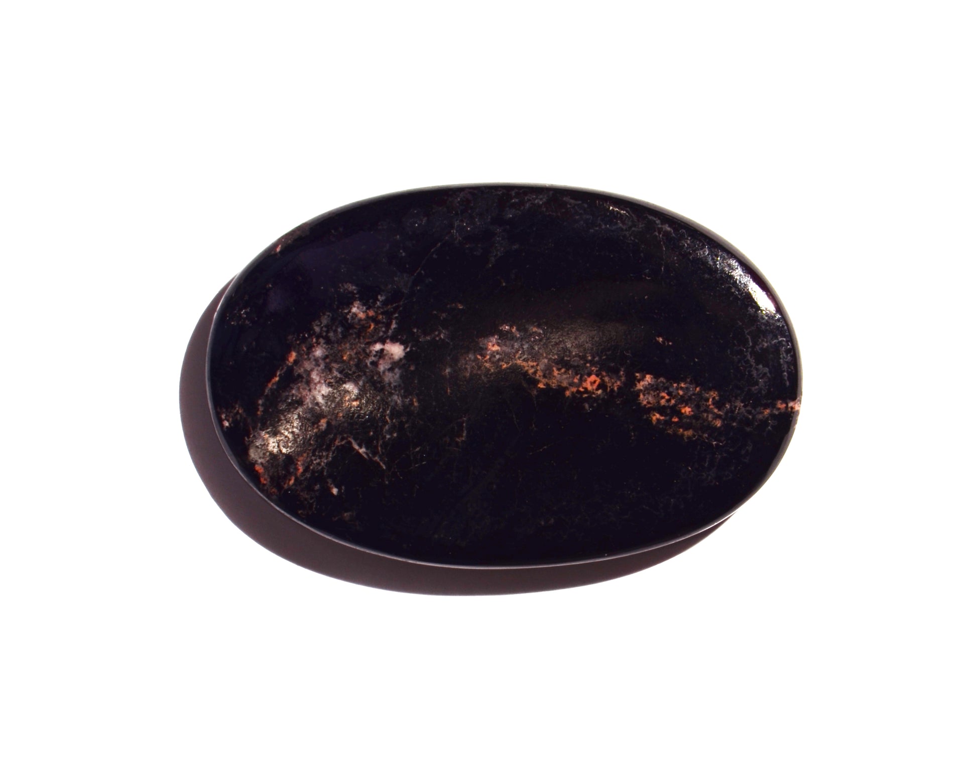 Black Tourmaline Palm Stone - Polished
