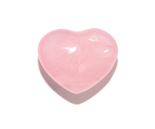 Rose Quartz Heart - Carved Crystal