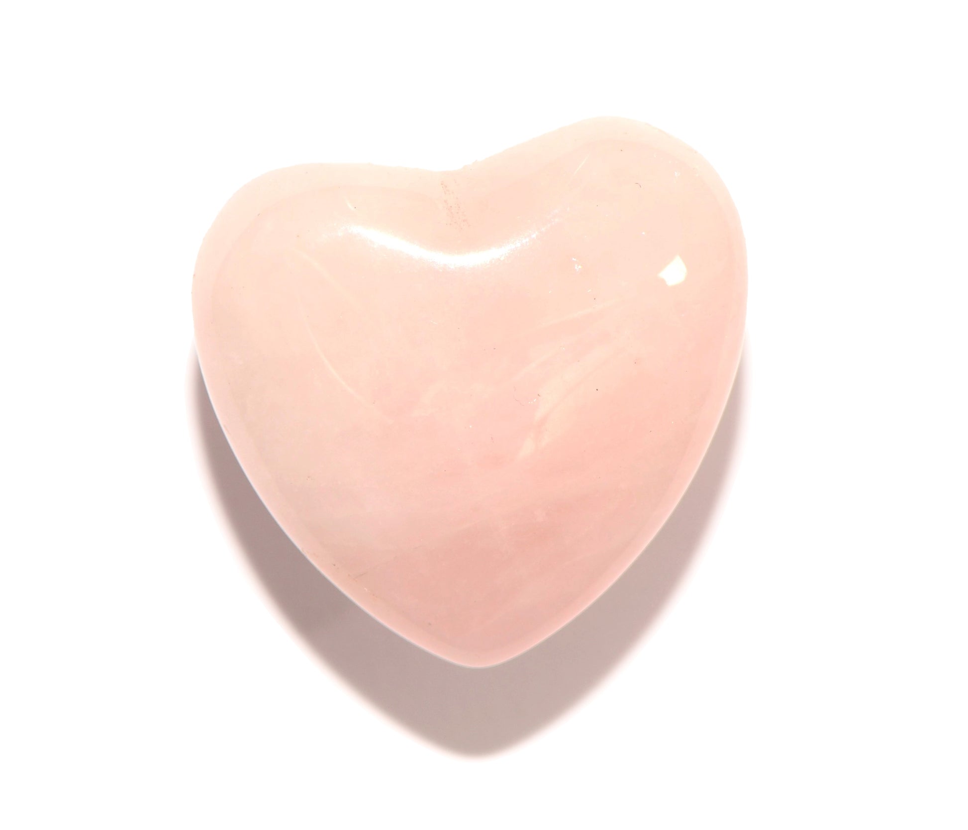 Rose Quartz Heart - Carved Crystal