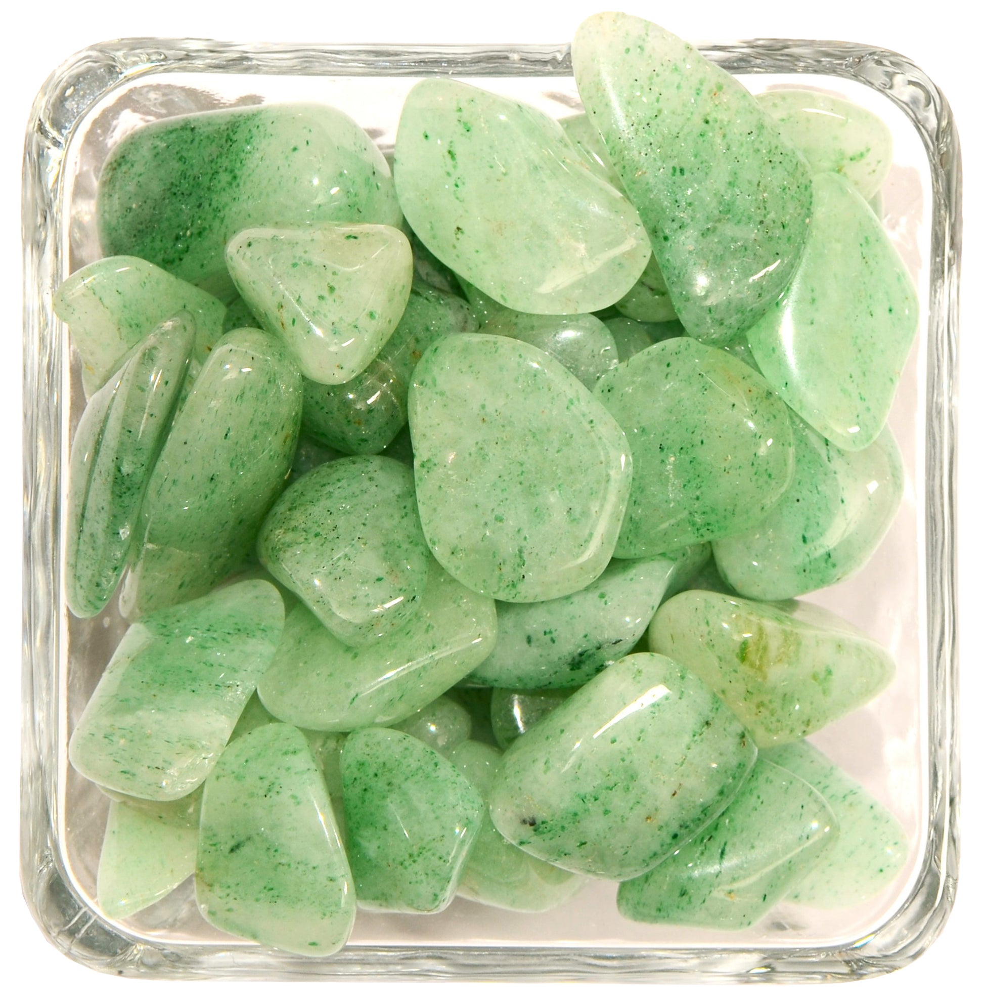 healing crystals: green aventurine tumbled stones
