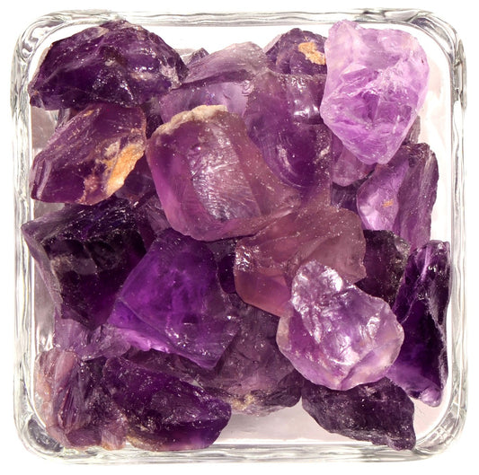 healing crystals: amethyst raw tumbled stone