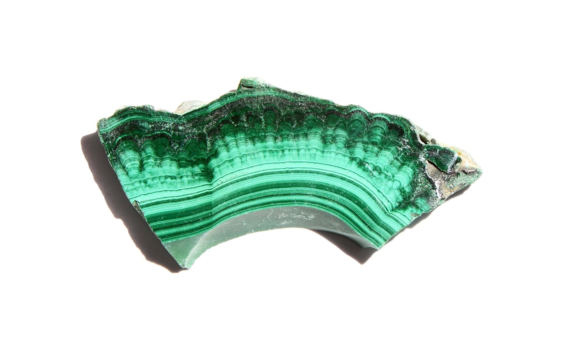 Malachite Slice - Polished